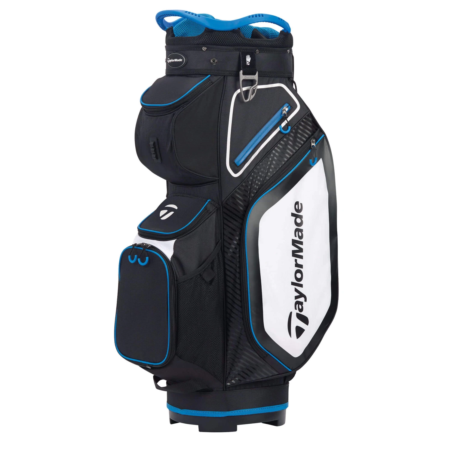 TaylorMade 8.0 Golf Cart Bag - Black/White/Blue 3 TaylorMade 8.0 Golf Cart Bag - Black/White/Blue