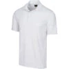 Greg Norman Shark Jacquard Golf Shirt - Shark Grey -Golf Equipment Shop 110559 59540