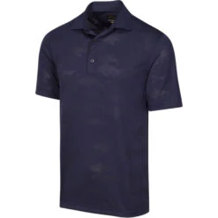 Greg Norman Shark Jacquard Golf Shirt - Navy