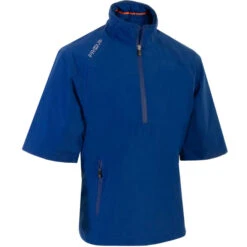 ProQuip Tempest Half Sleeve Golf Waterproof Jacket - Surf Blue