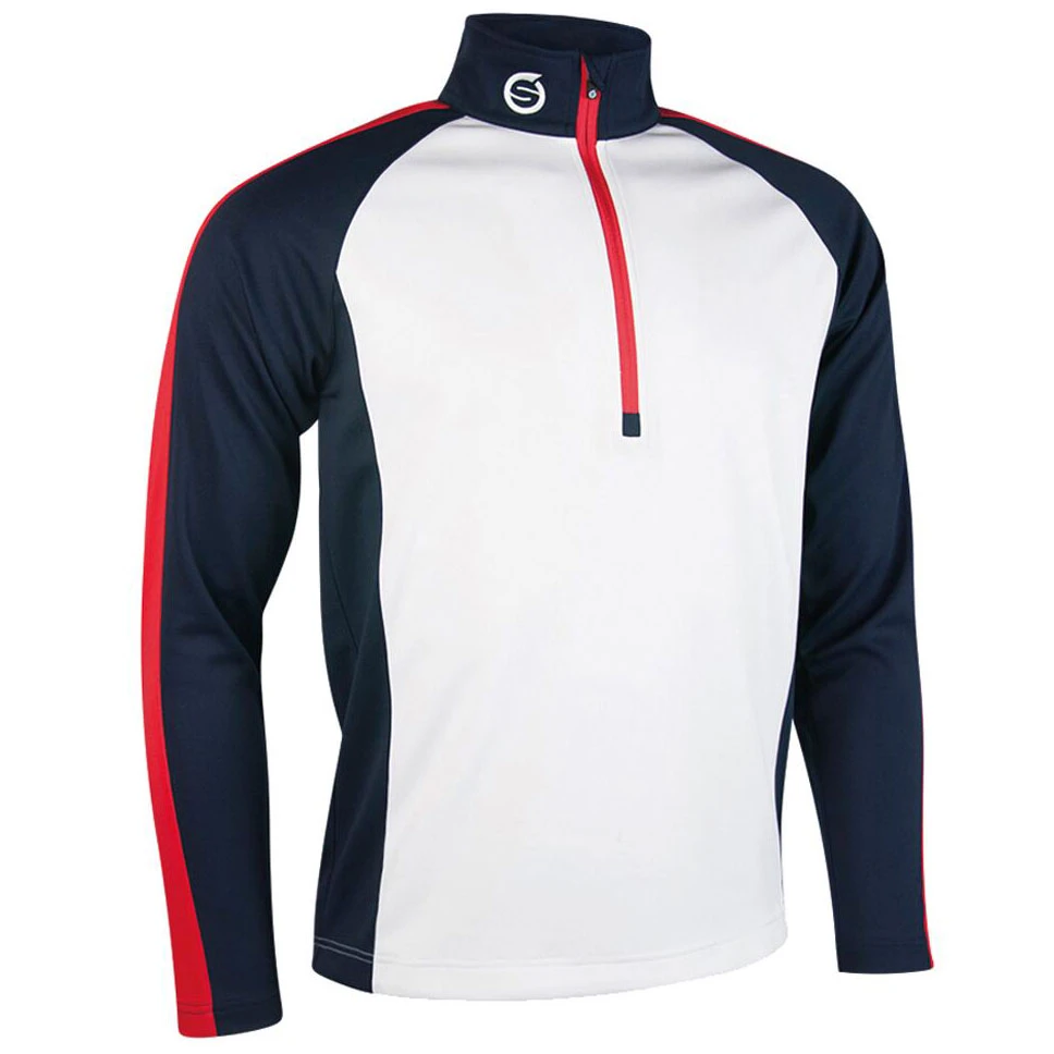 Sunderland Aspen Golf Midlayer - White/Navy/Red 3 Sunderland Aspen Golf Midlayer - White/Navy/Red