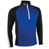 Sunderland Aspen Golf Midlayer - Electric Blue/Black/White -Golf Equipment Shop 115276 20614