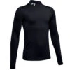 Under Armour Youth Coldgear Base Layer Mock - Black 2 Under Armour Youth Coldgear Base Layer Mock - Black -Golf Equipment Shop 116155 44405