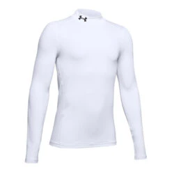 Under Armour Youth Coldgear Base Layer Mock - White