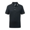 FootJoy Junior Stretch Solid Pique - Black 1 FootJoy Junior Stretch Solid Pique - Black -Golf Equipment Shop 118019 46498