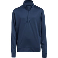 Adidas Boys Quarter Zip Solid Golf Jacket