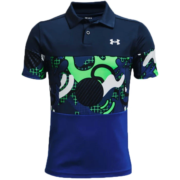 Under Armour Boys Performance Cool Supplies Polo - Navy 3 Under Armour Boys Performance Cool Supplies Polo - Navy