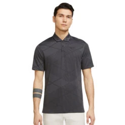 Nike Dri-Fit Vapor Jacquard Golf Polo Shirt - Grey/Black