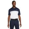 Nike Dri-Fit Victory CB Golf Polo Shirt - Obsidian/White/Grey -Golf Equipment Shop 138522