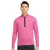 Nike Dri-Fit Victory Heathered Half Zip Golf Top - Pink/Black -Golf Equipment Shop 138618 1642524876 2