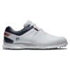 FootJoy Pro SL Golf Shoe - White/Navy/Red -Golf Equipment Shop 140796 68781
