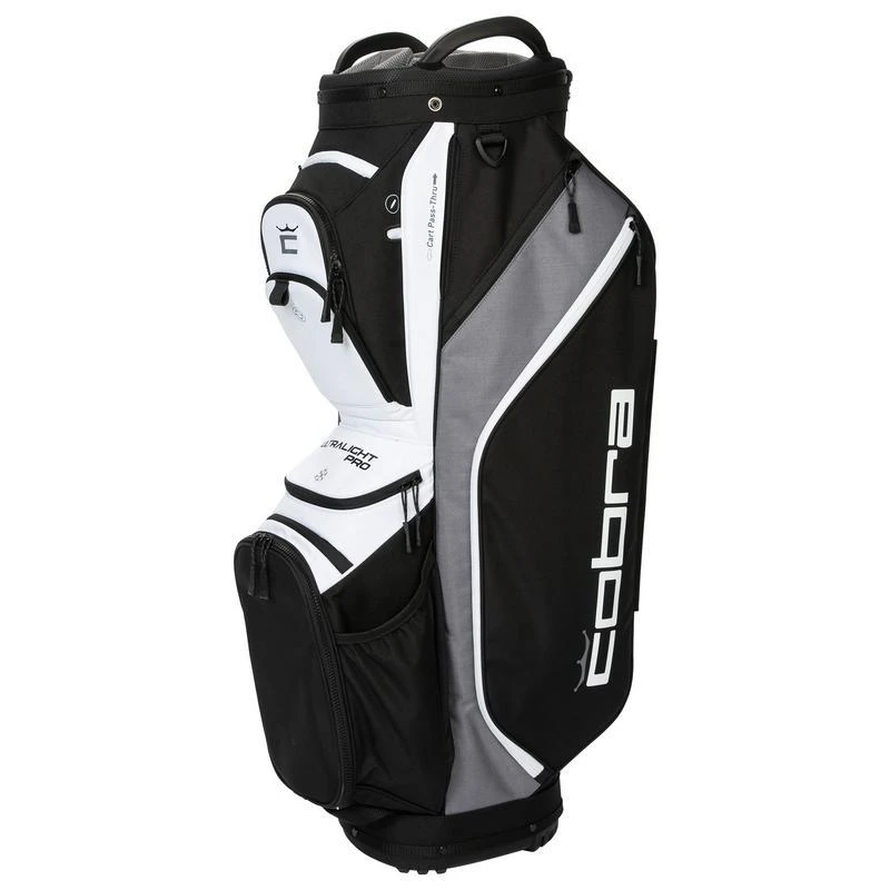 Cobra Ultralight Pro Golf Cart Bag - Black/White 3 Cobra Ultralight Pro Golf Cart Bag - Black/White