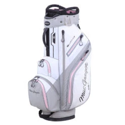 Macgregor 15 Series Water Resistant 10'' Ladies Golf Cart Bag - White/Orchid