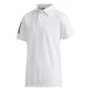 Adidas Boys 3 Stripe Golf Polo Shirt -Golf Equipment Shop 144082 04695