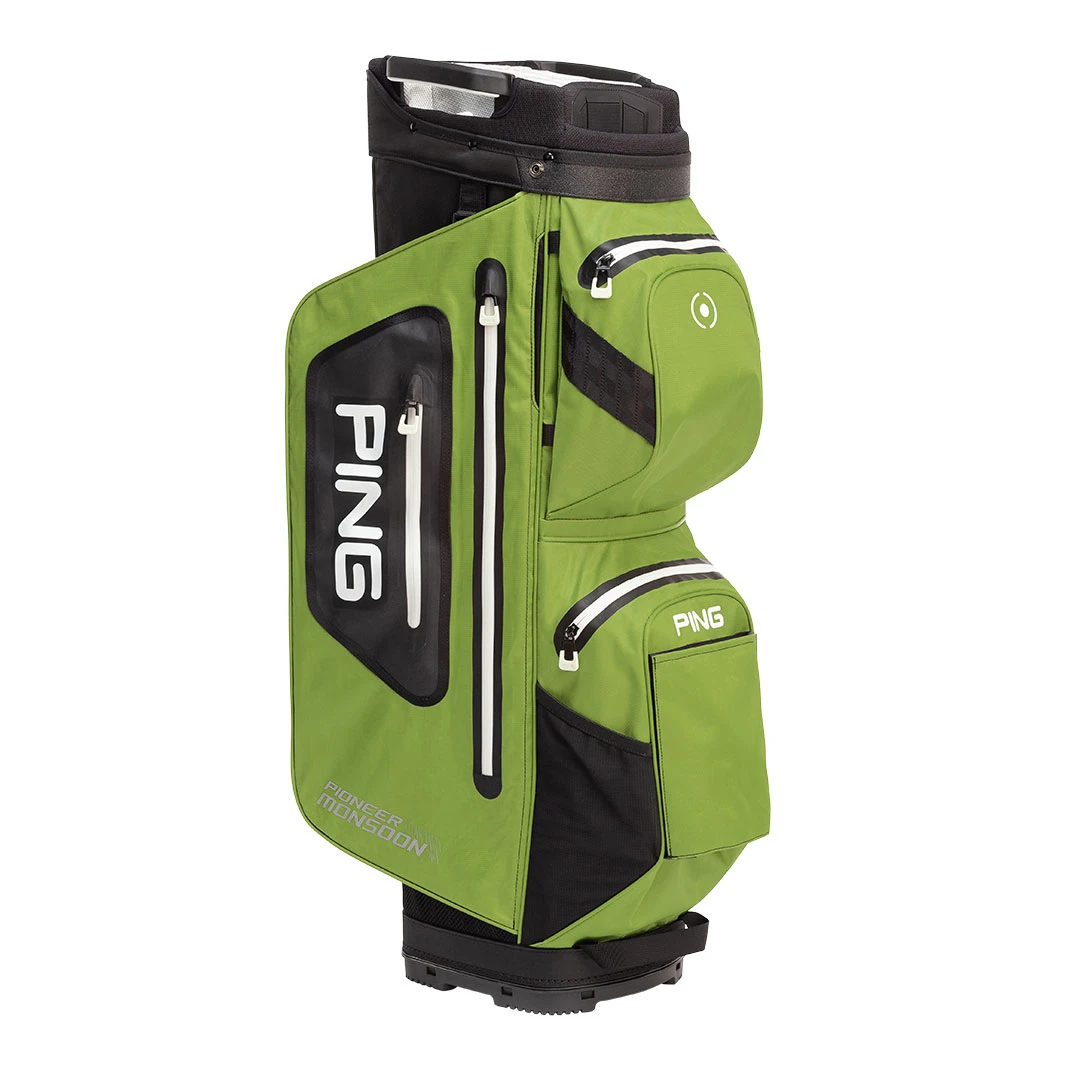 Ping Pioneer Monsoon Waterproof Golf Cart Bag - Olive/Black 3 Ping Pioneer Monsoon Waterproof Golf Cart Bag - Olive/Black