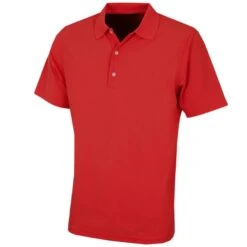 Greg Norman Technical Performance Polo Shirt - Red