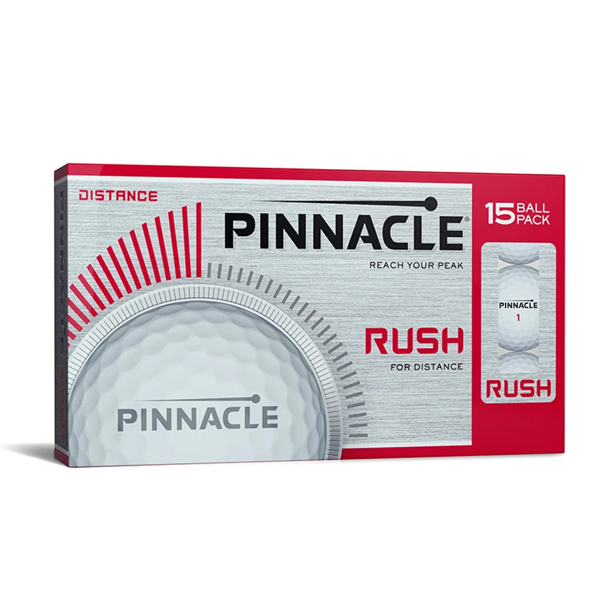 Pinnacle Rush 15 Pack Golf Balls - White 3 Pinnacle Rush 15 Pack Golf Balls - White
