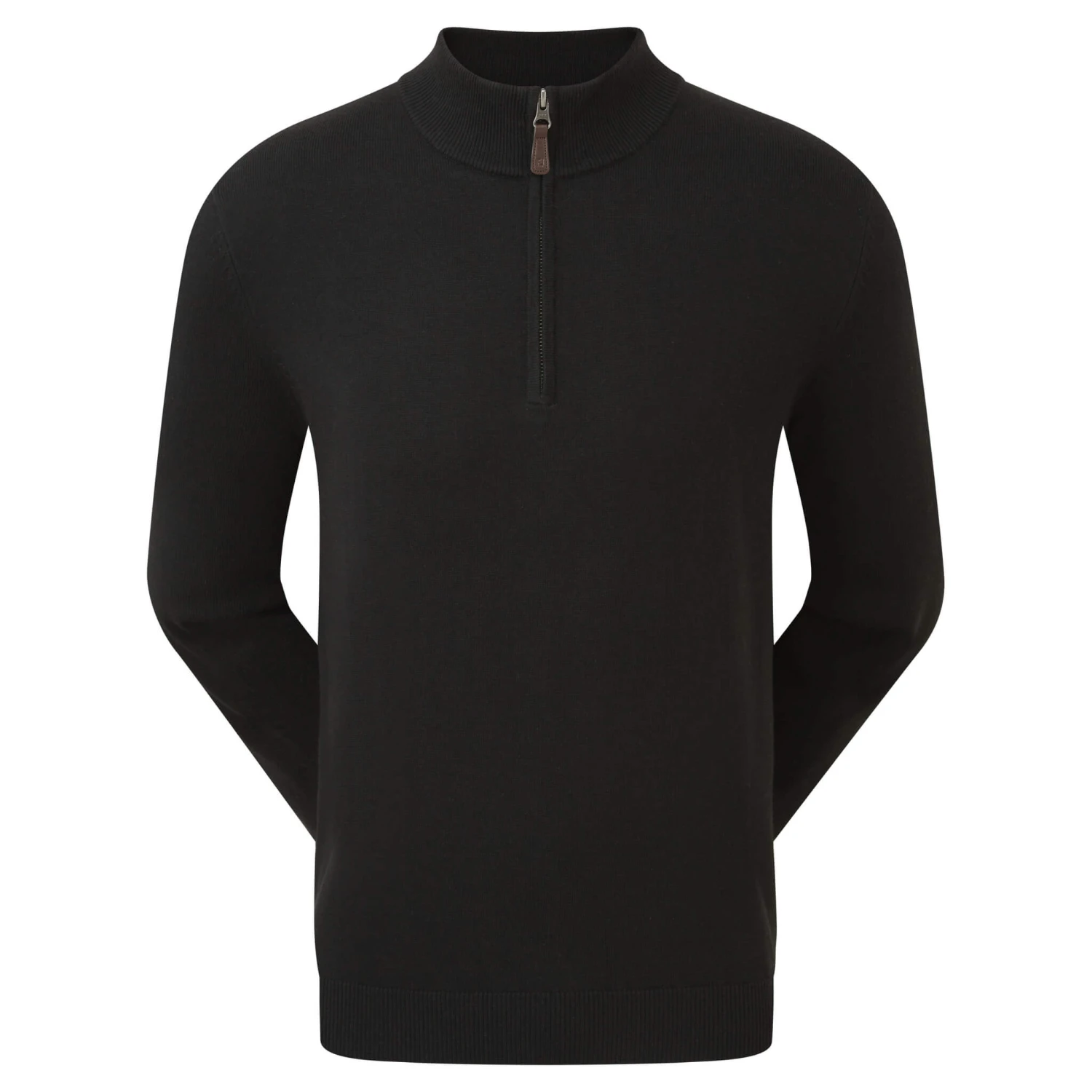 FootJoy Wool Blend 1/2 Zip Sweater - Black 3 FootJoy Wool Blend 1/2 Zip Sweater - Black