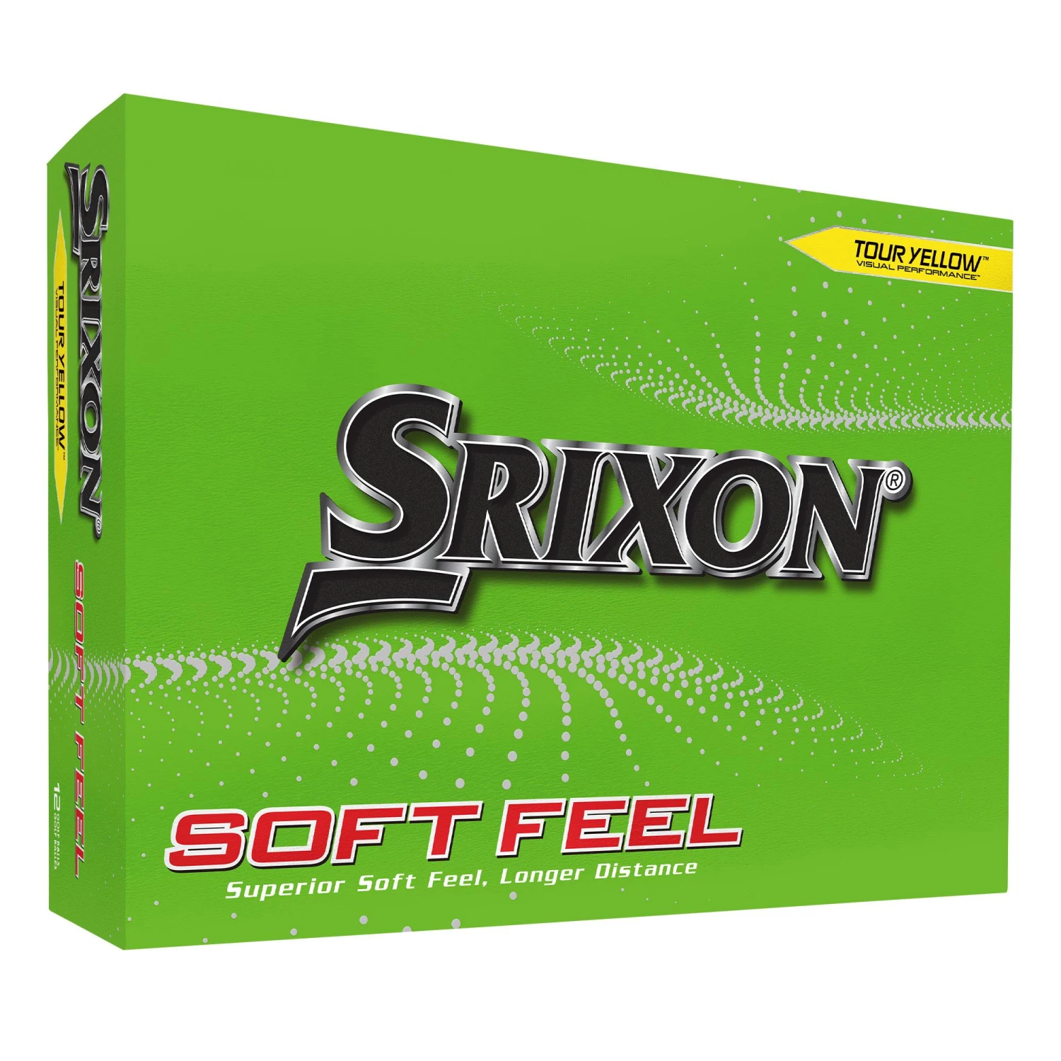 Srixon Soft Feel Golf Balls - Yellow 3 Srixon Soft Feel Golf Balls - Yellow