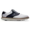 FootJoy Traditions Golf Shoe - White/Navy -Golf Equipment Shop Traditions Golf Shoe White Navy