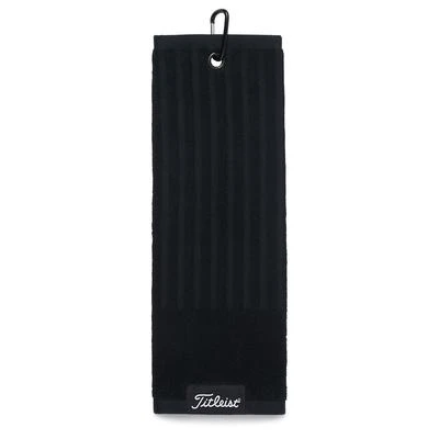 Titleist Trifold Golf Cart Towel - Black 3 Titleist Trifold Golf Cart Towel - Black